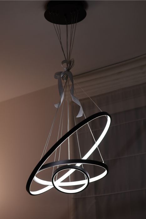 Lampa wisząca LED żyrandol 3 ringi