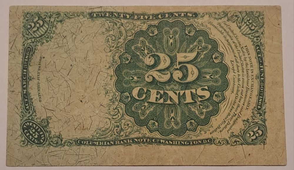 Stare 25 centów USA z 1874r.