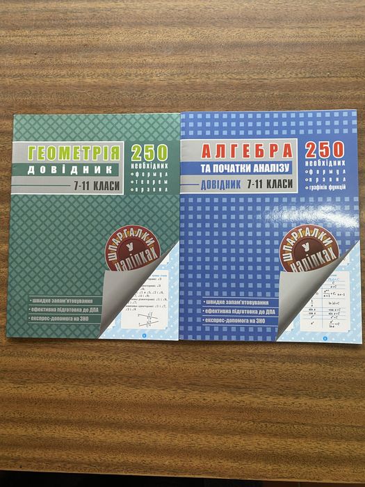 Алгебра та геометрія. Довідник для 7-11 кл