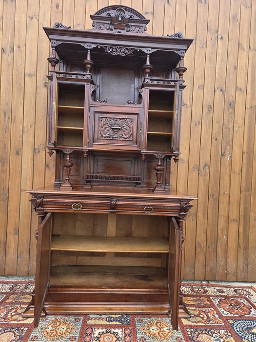 Orzechowy kredens eklektyczny rzeczy #2107 Stylowy Węgrów