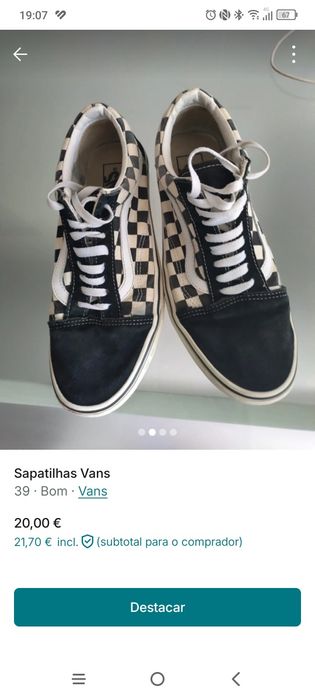 Vans em bom estado