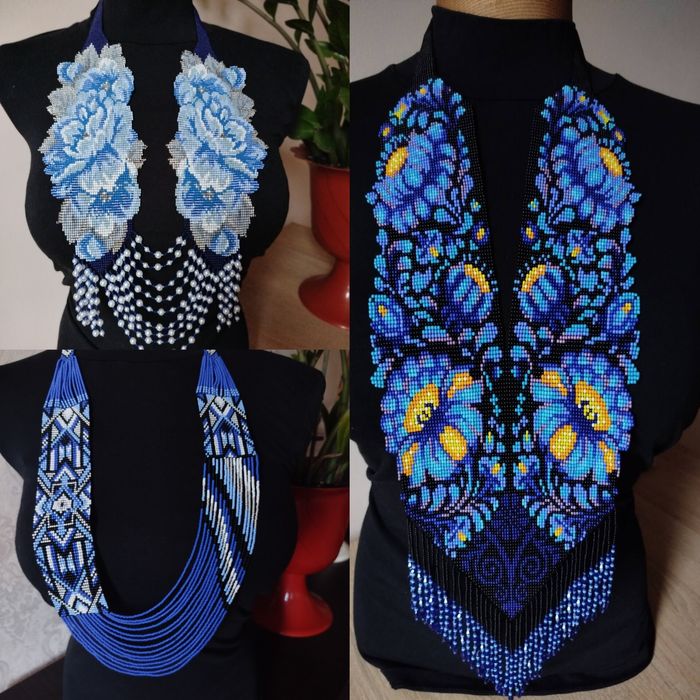 Гердан з чеського бісеру, ручна робота