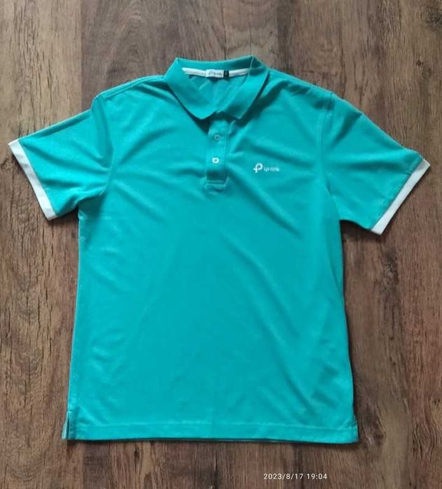 Polo turkusowa bluzka S
