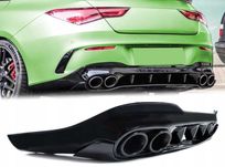 Dyfuzor Dokładka MERCEDES CLA W118 A118 C118 Czarny Połysk