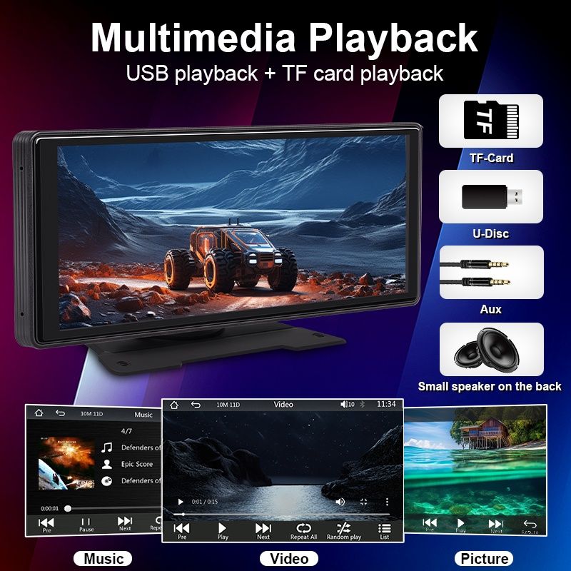 Radio Stacja Multimedialna Monitor Android Auto Apple Carplay