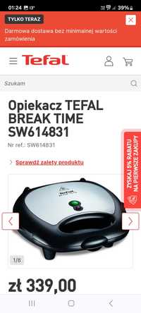 Opiekacz Tefal Break Time SW14831