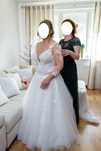 Suknia ślubna Rozm 44-46 Vanessa Diamond kolor ivory+dodatki