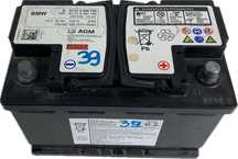 39 AKUMULATOR AGM BMW 70 Ah 720A 12V 2017 ROK 6806756 9381780