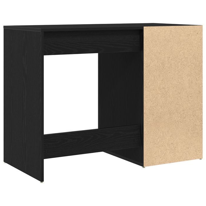 Biurko Vidaxl Czarny Dąb 100X49X75 Cm Z Materiału Drewnopochodnego