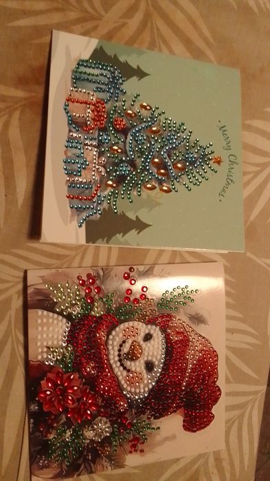 Kartki z haftem diamentowy