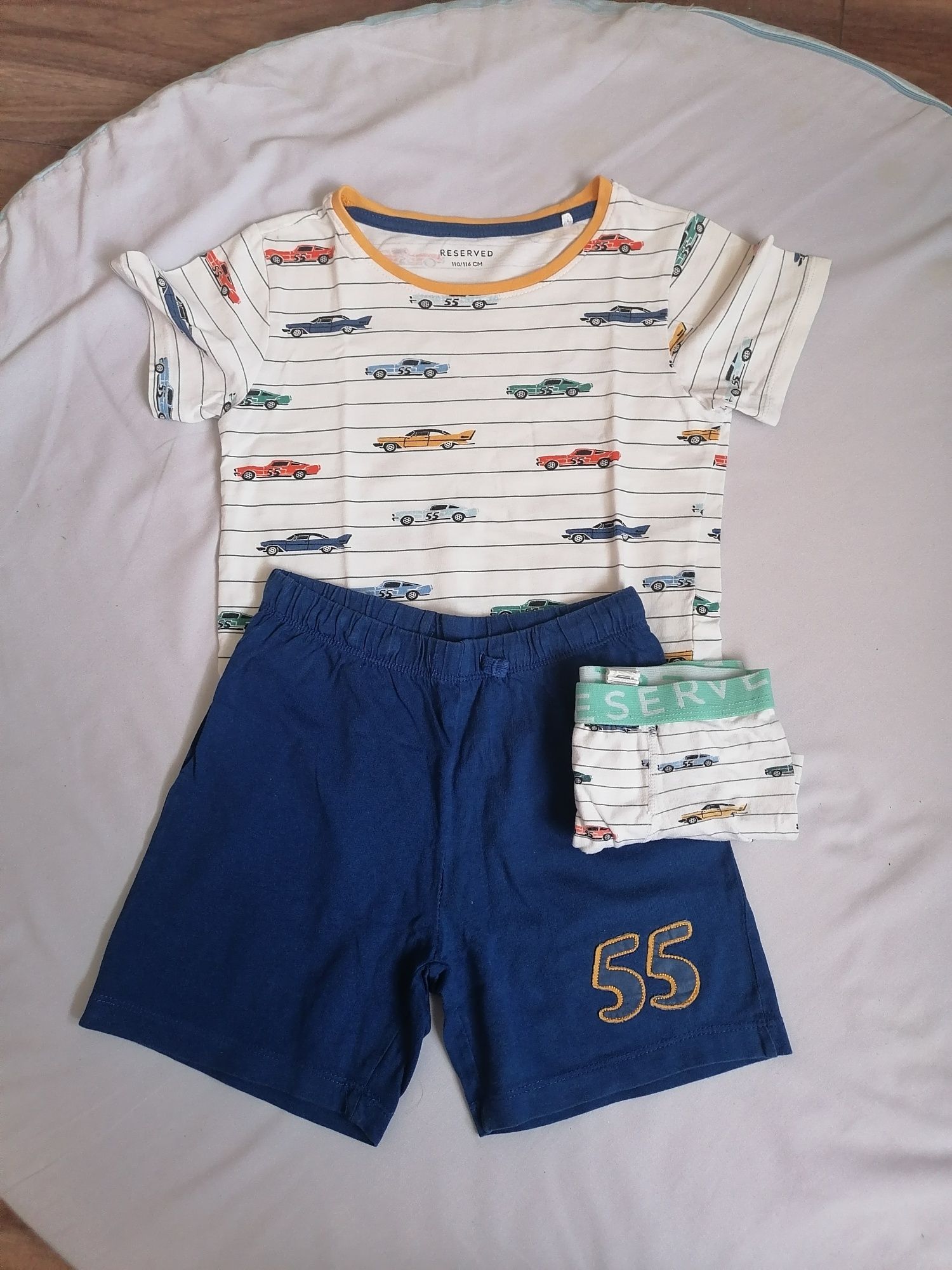 Zestaw na lato dla chłopca (19sztuk)r. 116 Smyk Coccodrillo H&M