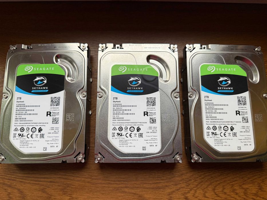 3x dysk Seagate Skyhawk 2TB jak nowe!!!