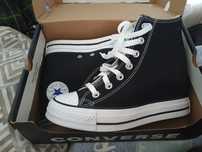 DO NEGOCJACJI nowe czarne trampki platforma Converse rozmiar 36.5
