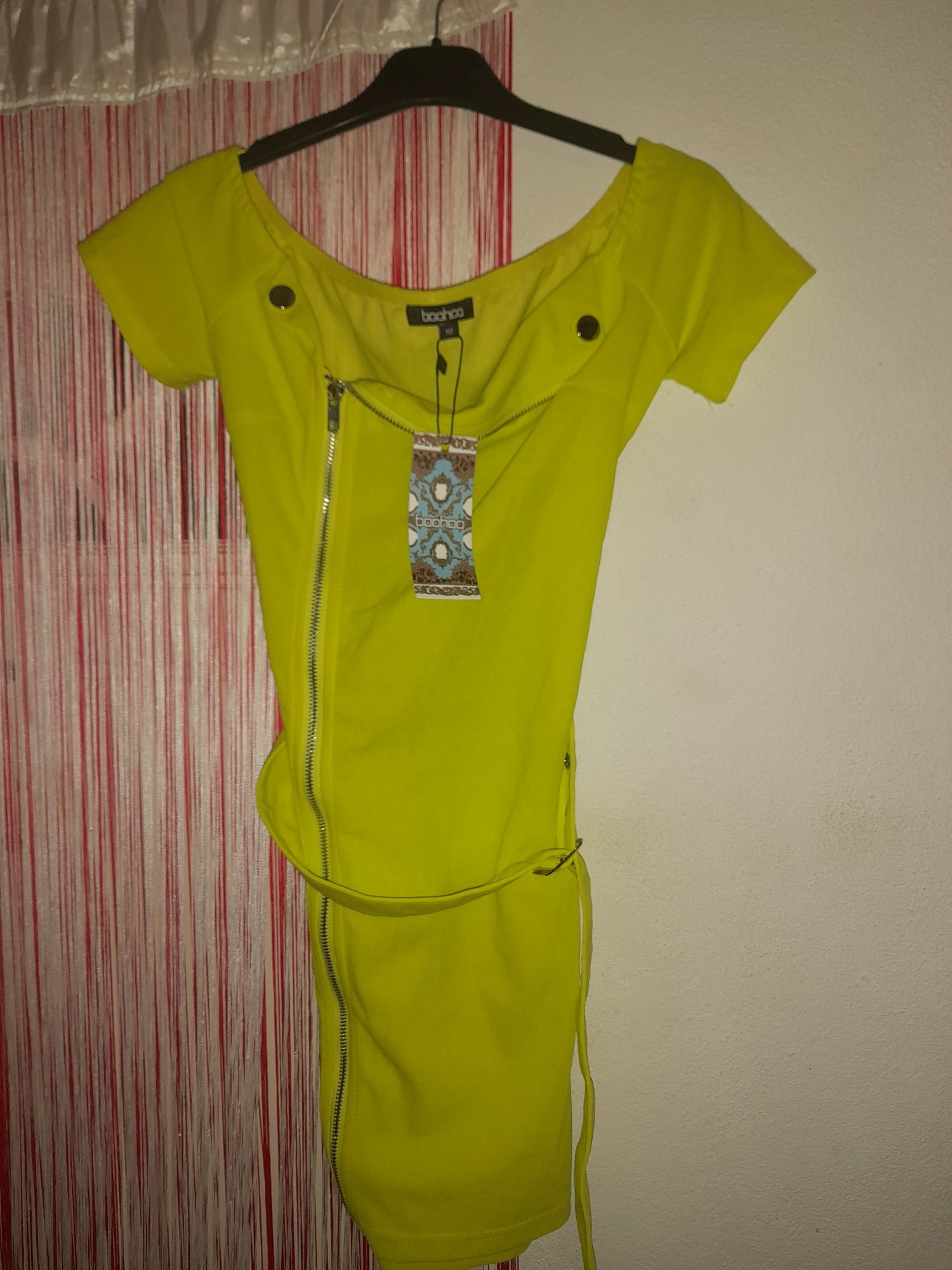 Vestido verde neon