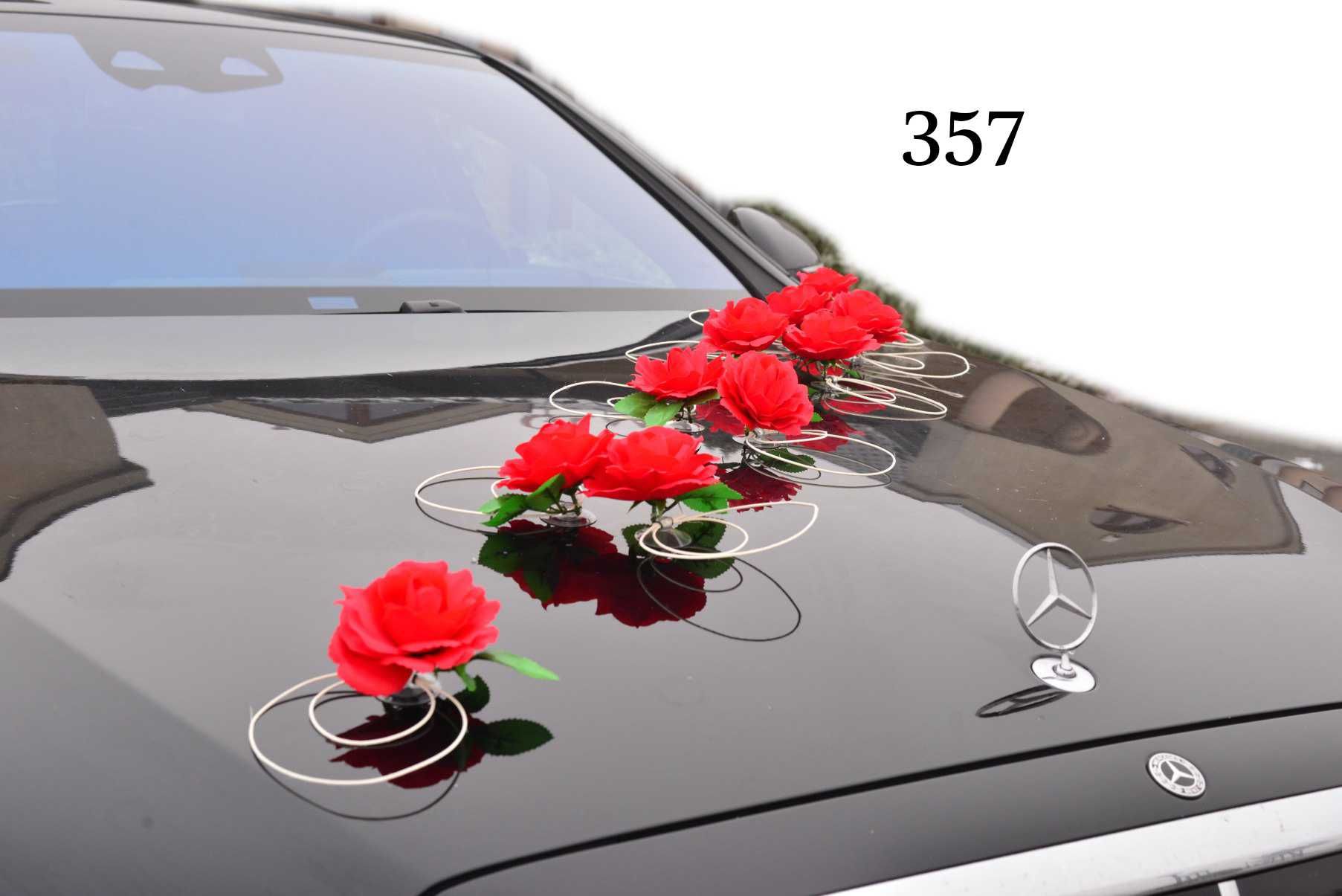 Czerwona WYJĄTKOWA dekoracja na samochód ozdoby na auto 357