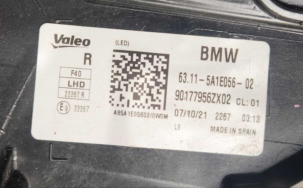 Фара права ліва  BMW 1 і F40 FULL LED бмв ф40