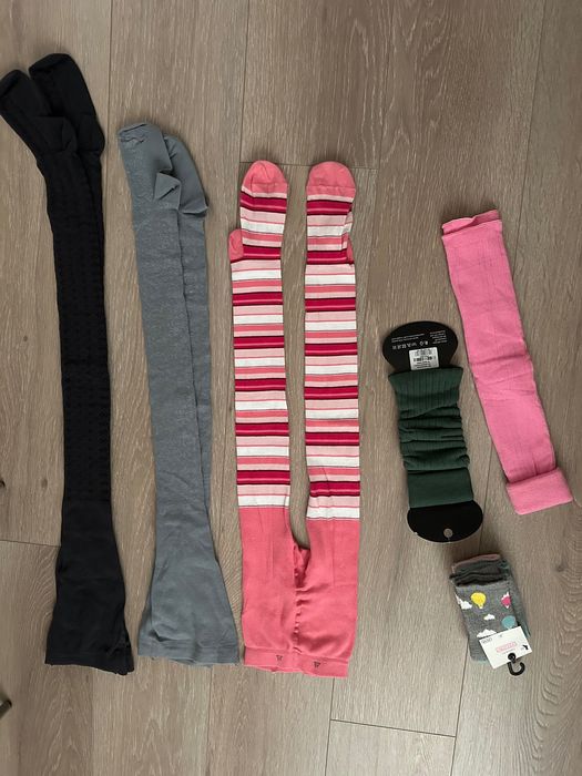 Колготи гетри шкарпетки чорні білі махрові капрон George 7-12