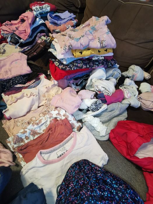 Mega paka ubranek dla dziewczynki rozm. 86 /92