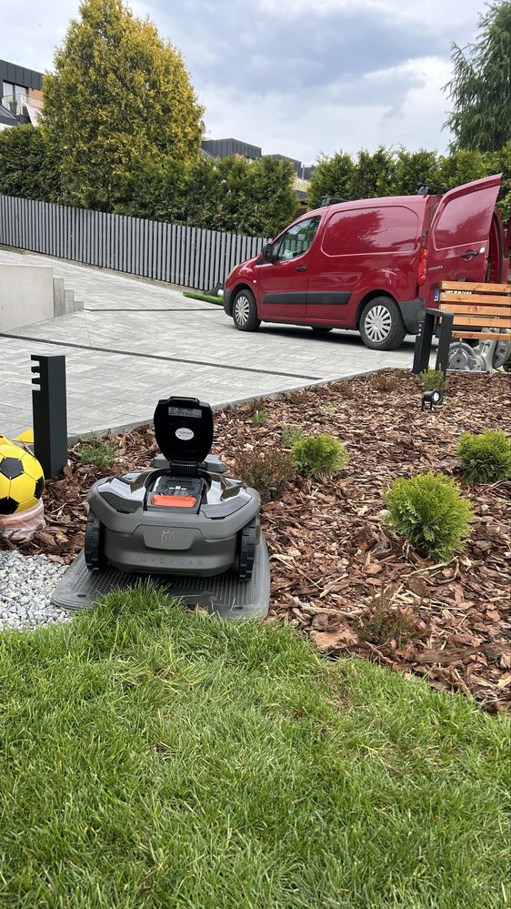 Serwis robot koszący Husqvarna Stalco Cedrus Gardena Worx montaż kabli