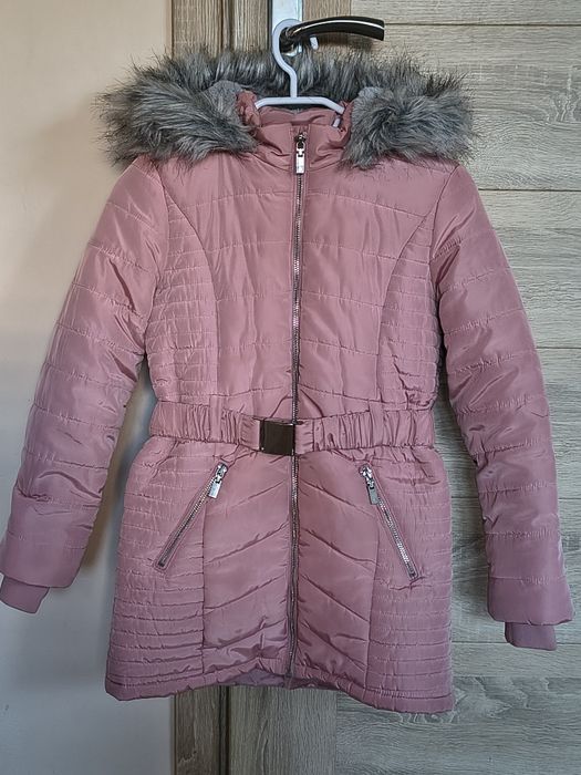 Kurtka zimowa , płaszczyk dla dziewczynki rozmiar 140