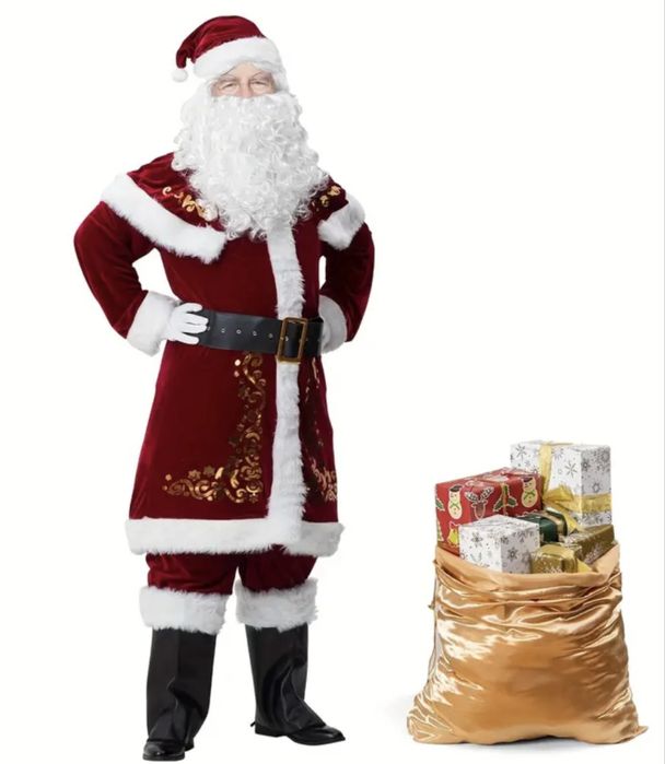 Strój świętego Mikołaja premium L