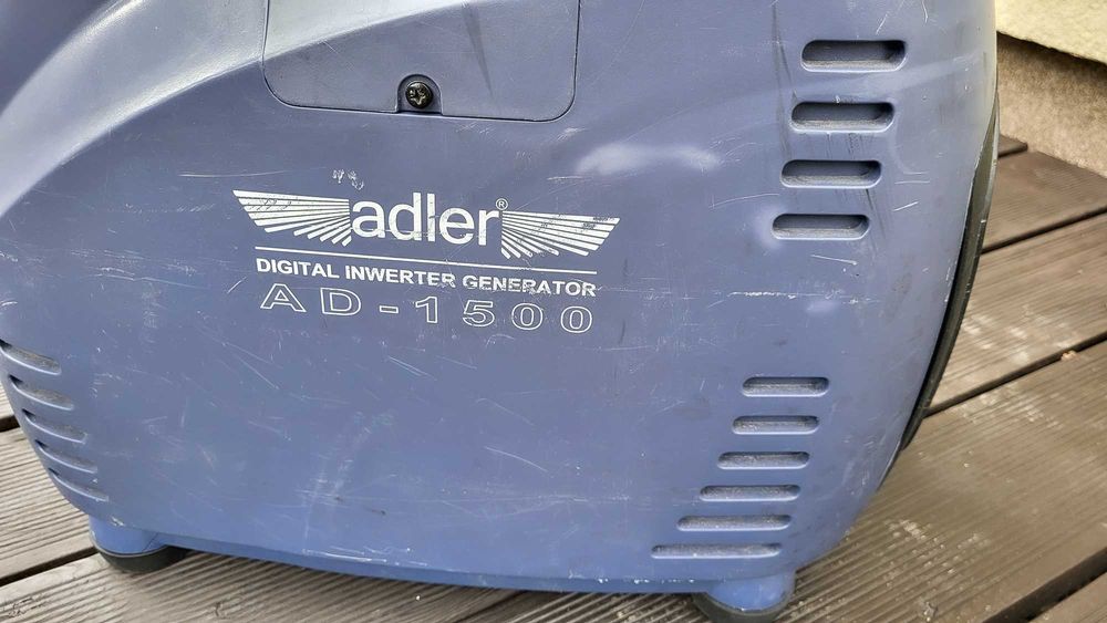 Adler 1500 W - agregat prądotwórczy inwerterowy, mało używany, idealny