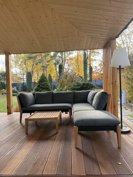 Meble ogrodowe, naroznik