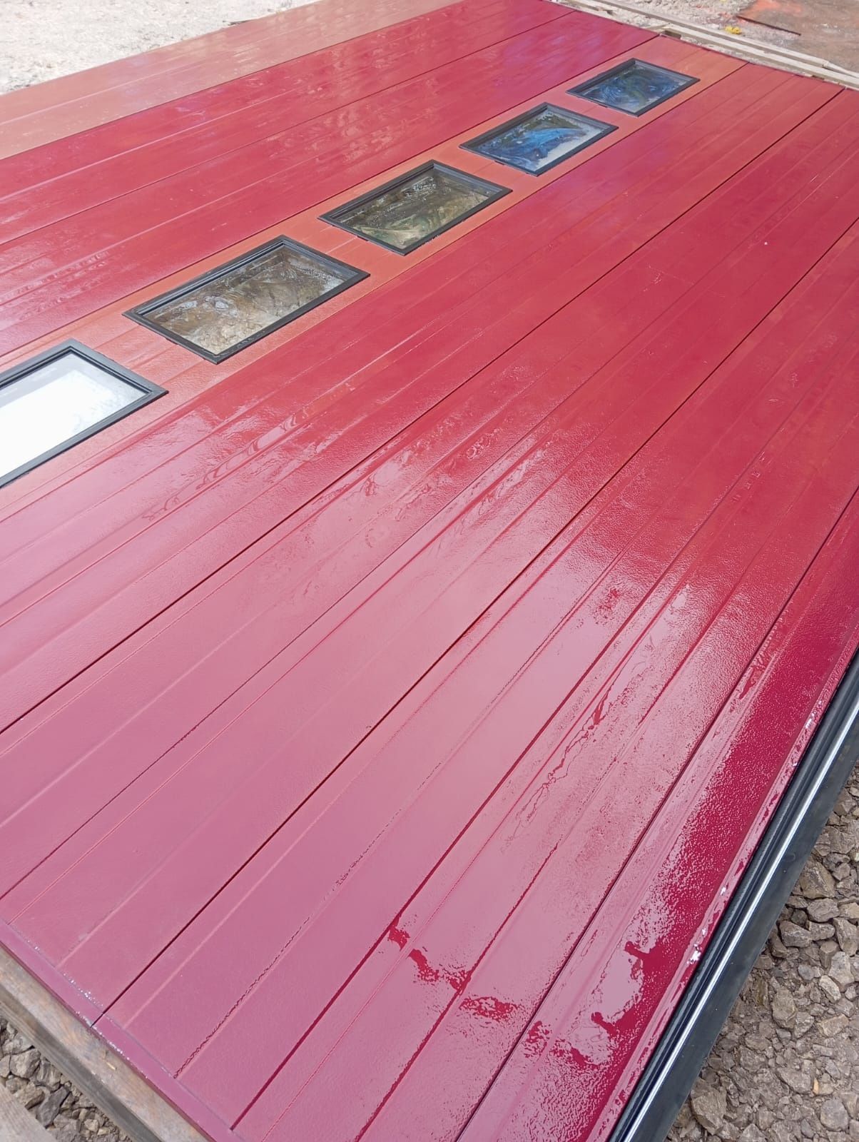 Brama garażowa segmentowa panelowa przemysłowa 505x368 wysoka