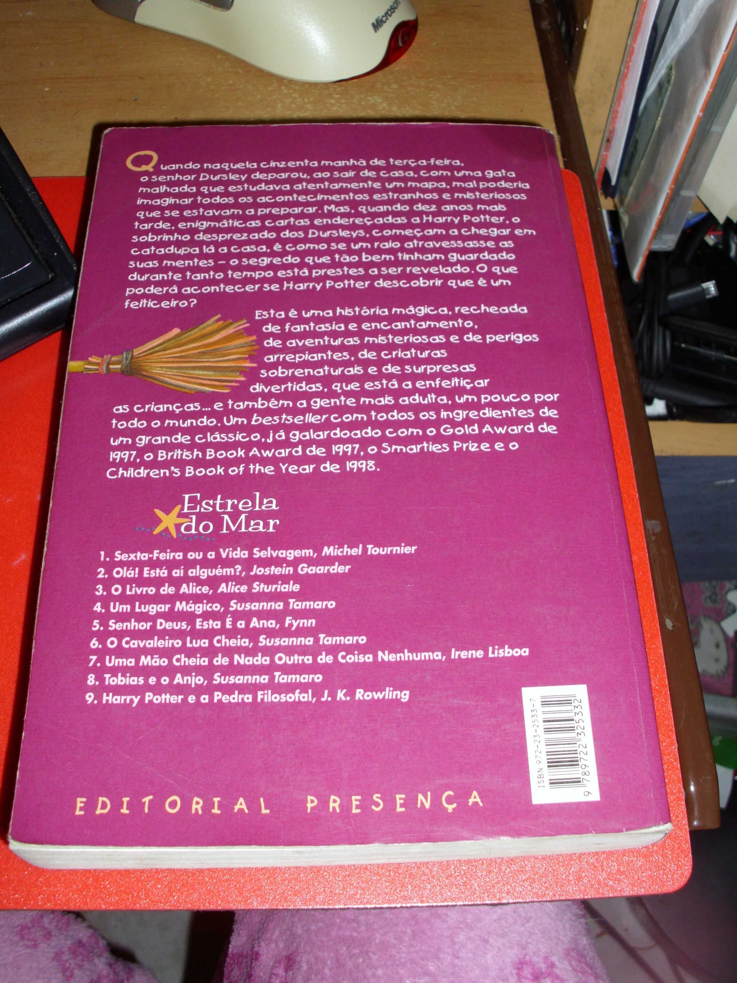 Harry Potter e a Pedra Filosofal  3ª Edição de 1999 Editorial Presença