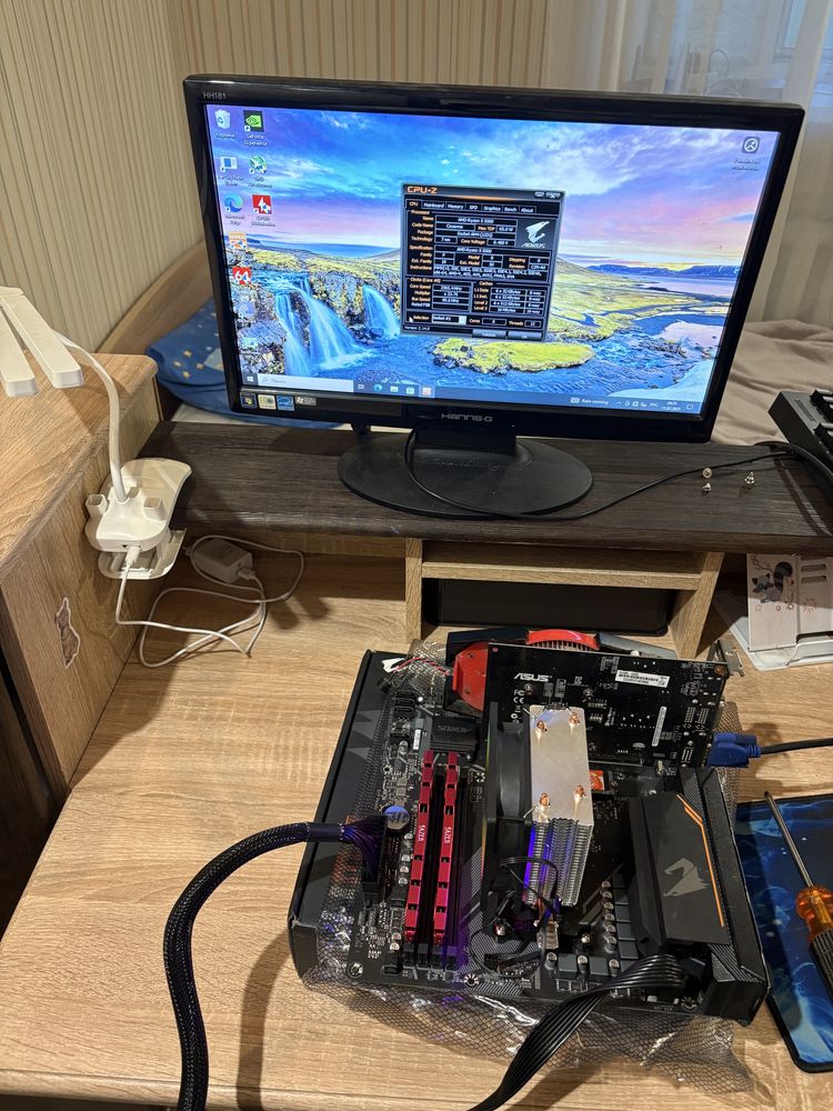 Ігровий комплект AM4 Ryzen 5 5500+DDR 4 16gb+башня+ссд m2 128gb
