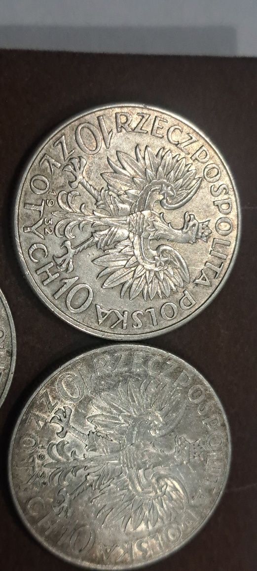 Zestaw monet srebrnych 10 zlotowych