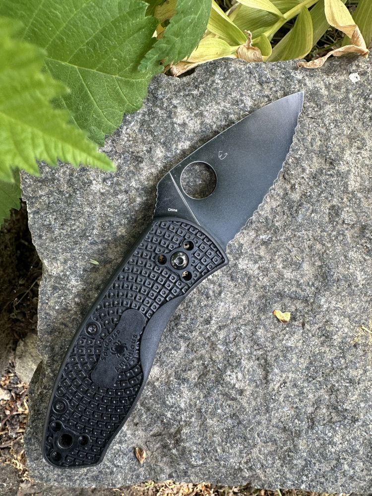 Нож Spyderco Ambitious FRN Black Serrated