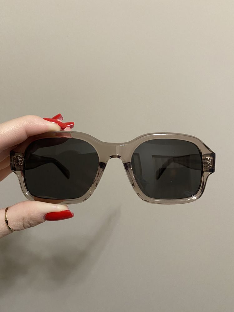 Przydymione transparentne okulary przeciwsłoneczne Celine unisex