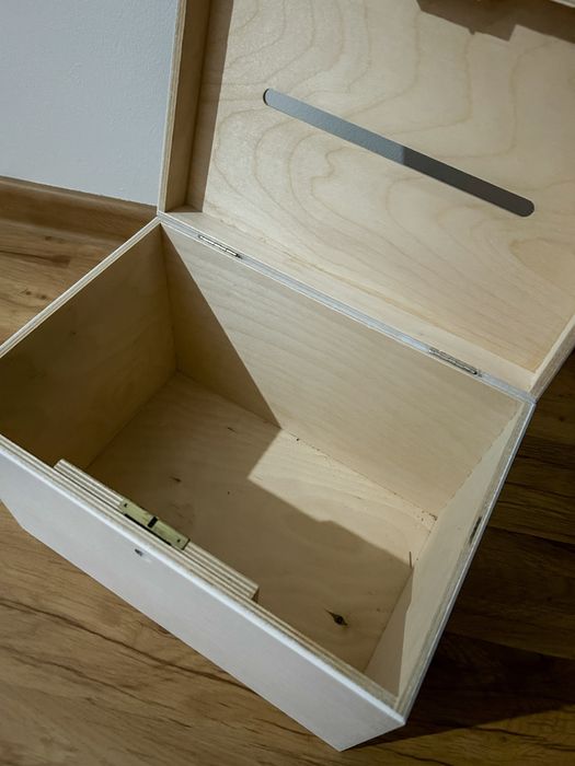 Pudełko na koperty białe ślubne