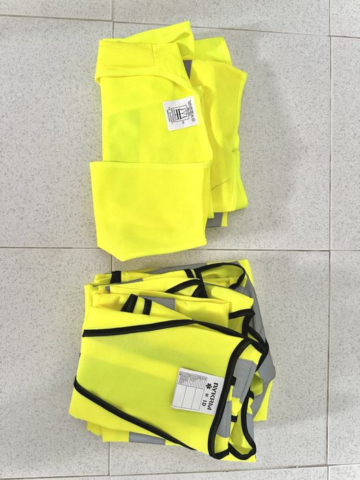 Conjunto de 5 Coletes de Alta Visibilidade