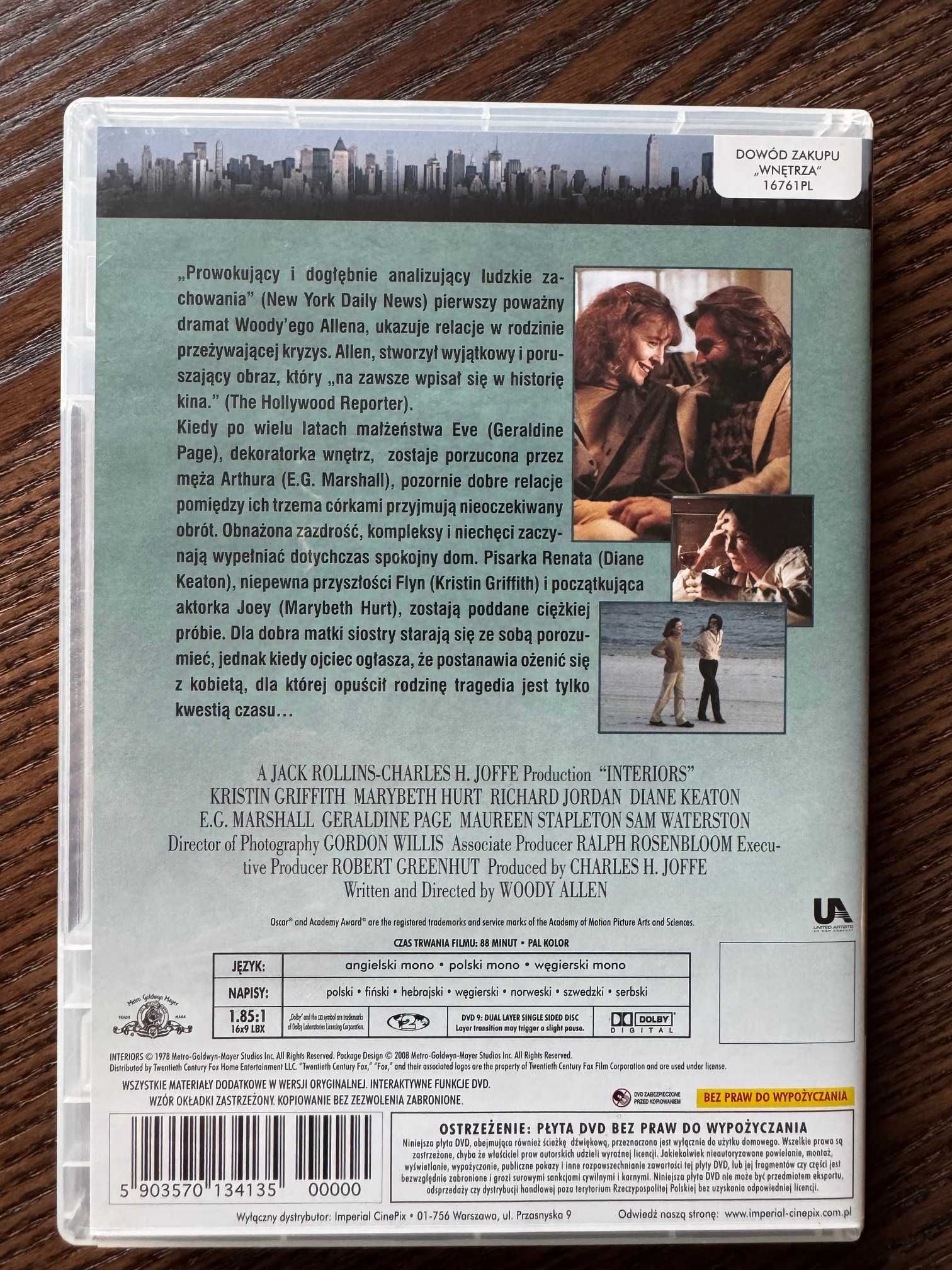 Wnętrza reż. Woody Allen DVD