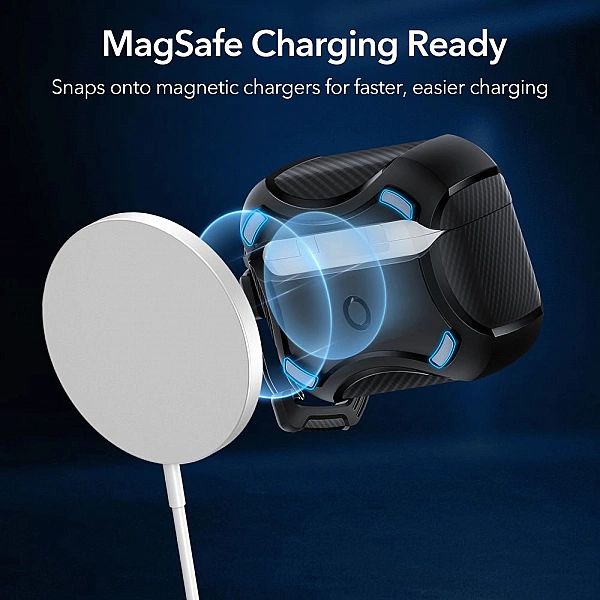 Esr Cyber Armor Halolock Magsafe Apple Airpods Pro 1 / 2 Black