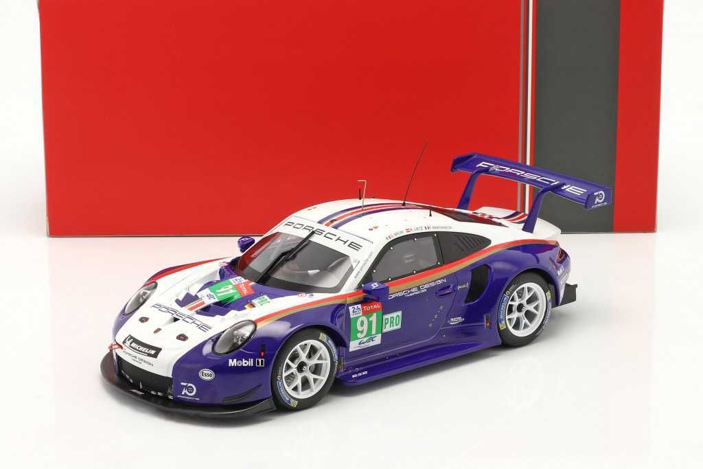 Model 1:18 Ixo Porsche 911 (991) RSR #91 24h LeMans 2018 Makowiecki