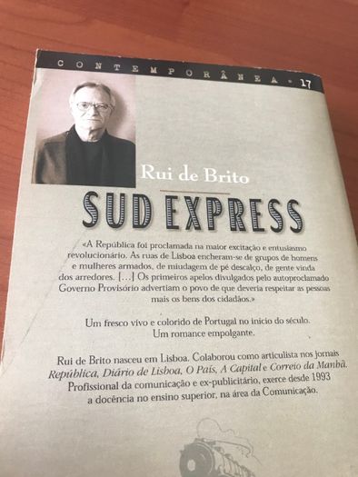 Livro "Sud Express" Rui de Brito