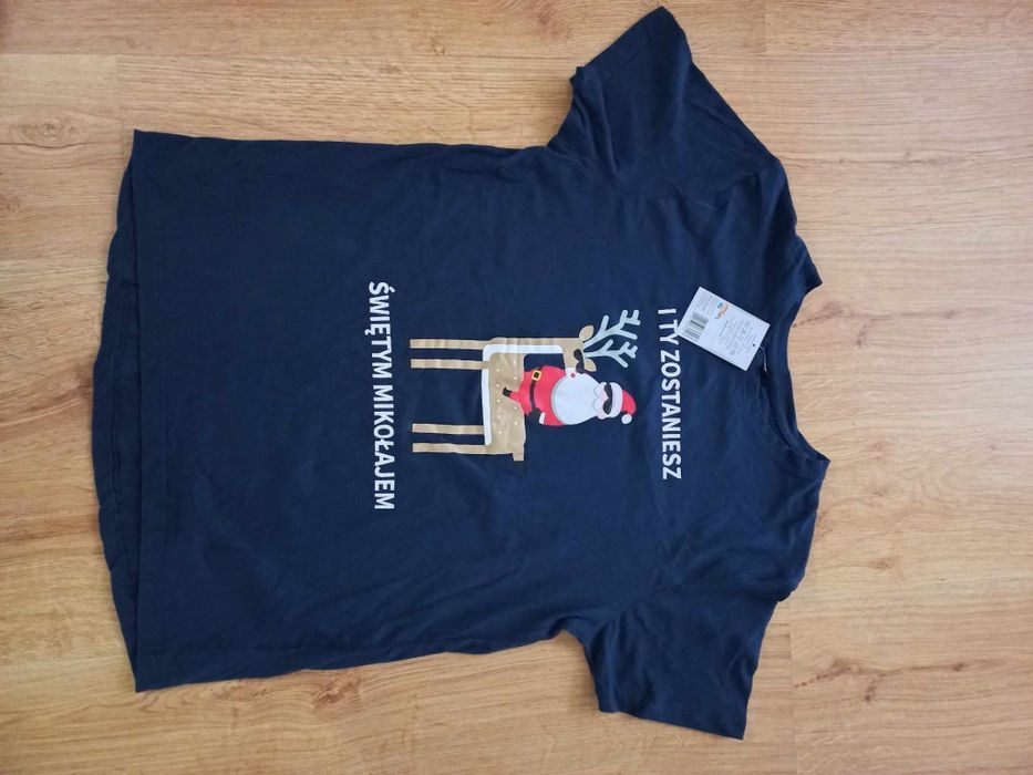 Koszulka t-shirt męska świąteczna L