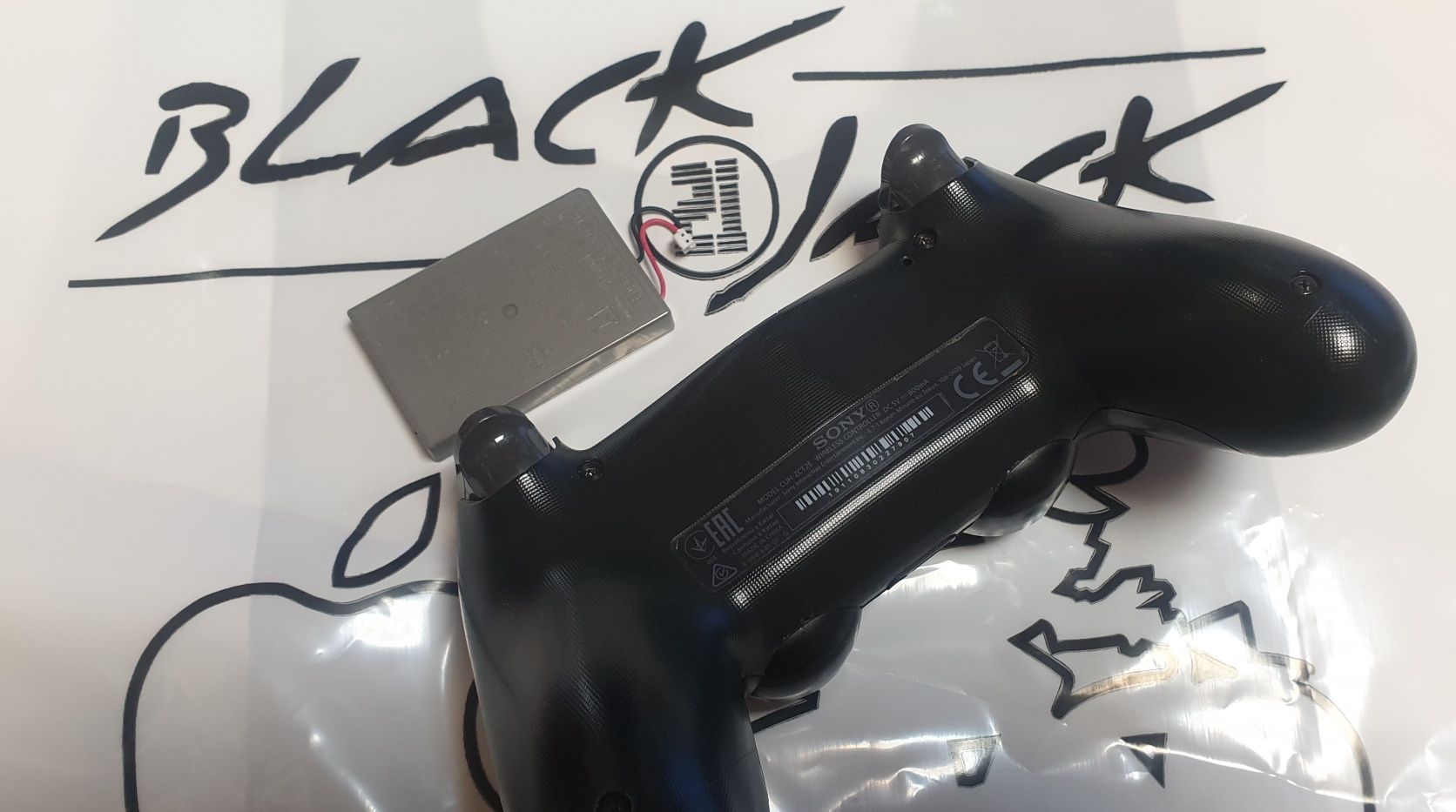 Bateria kontrolera, pada Sony Dualshock PS4 z wymianą Black Jack