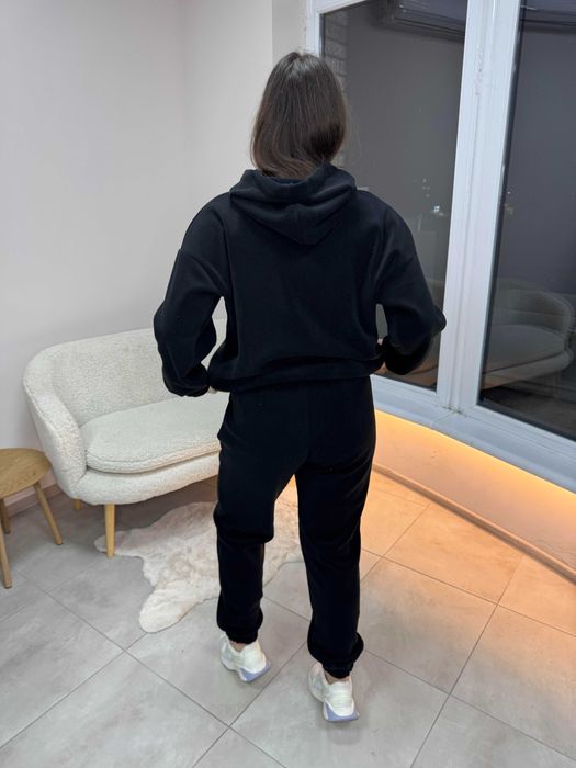 Флісовий костюм жіночий зимовий S M L XL XXL чорний мокко сіро-голубий