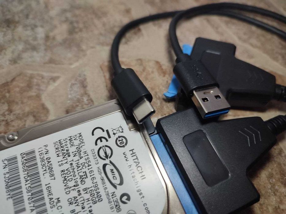 USB SATA USB 3.0 A, C - SATA 2.5 SATA 3, Перехідник для SSD HDD дисків
