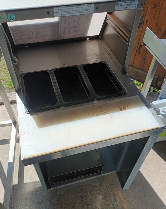 Witryna grzewcza szafka wydawcza na ciepło do podgrzewania bemar