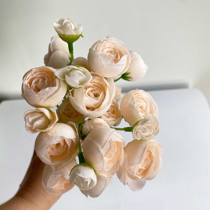 BUKIET | Sztuczne kwiaty róże | wys.  40cm | wiązanka stroik na grób