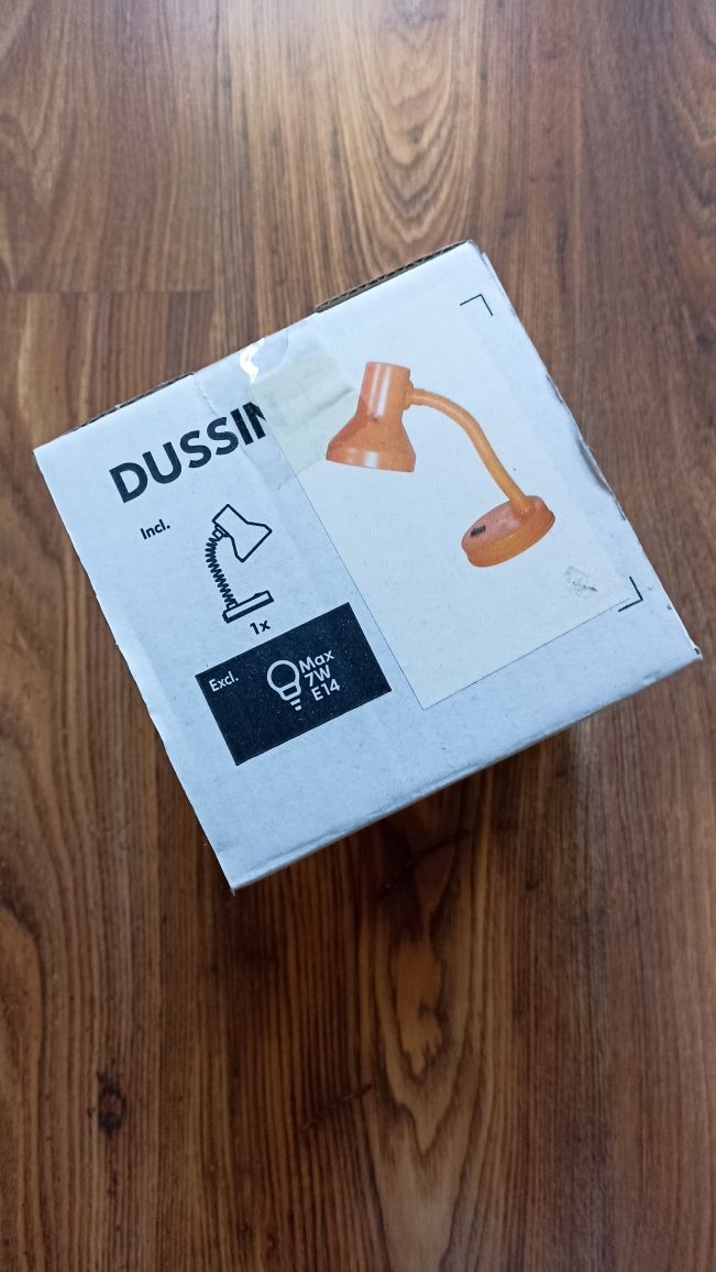 Lampka na biurko IKEA Dussin pomarańczowa
