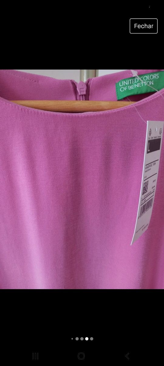 Vestido benetton, novo com etiqueta