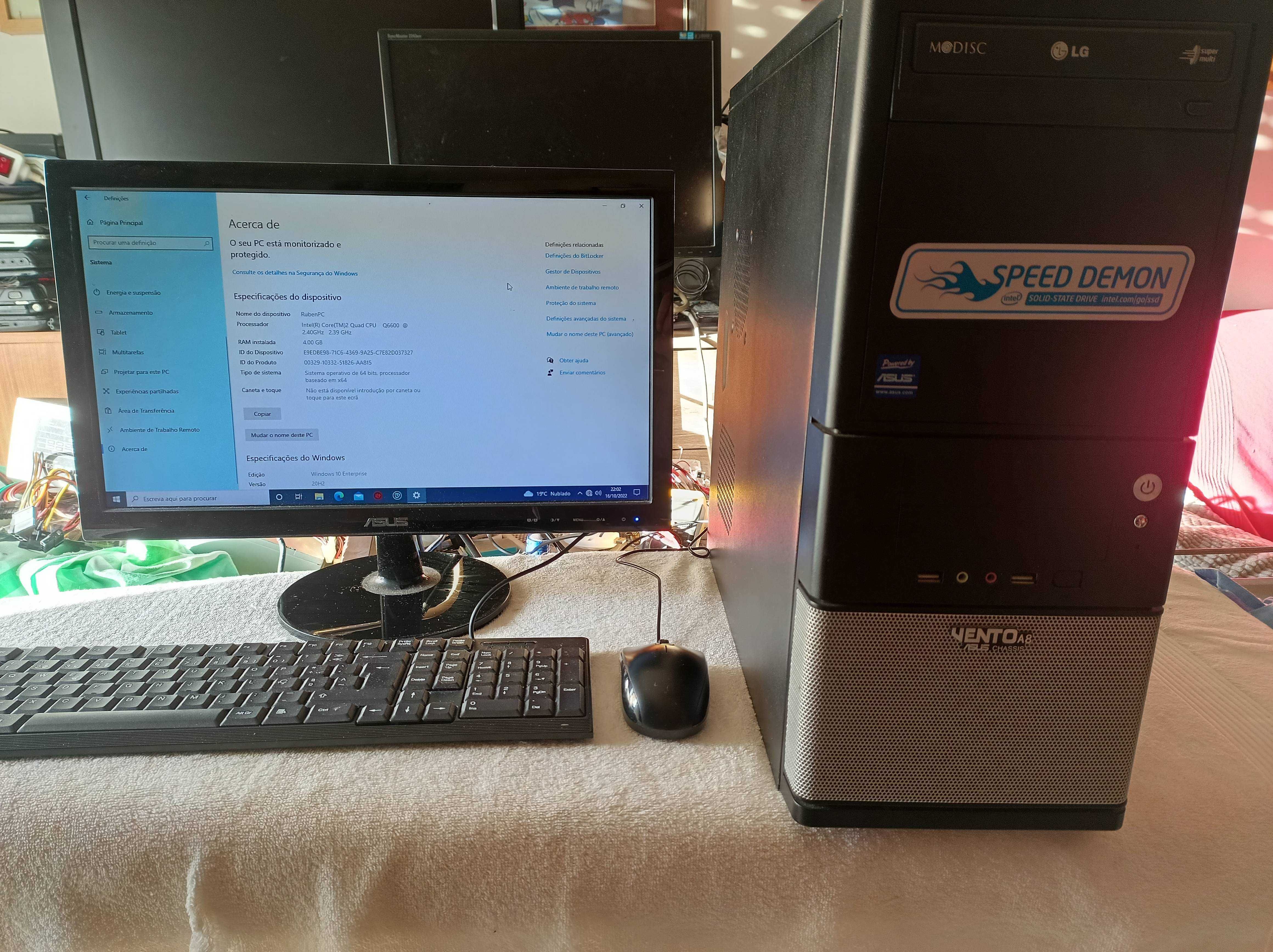 pc desktop Asus completo