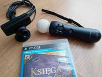 Zestaw Move Vr Pałeczka Kamerka i gra Księga Czarów PlayStation 3 ps3