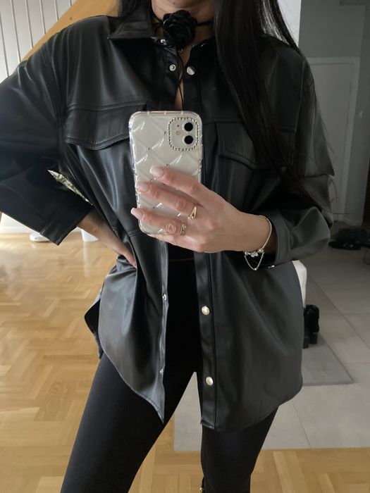 Koszula  katana  ekoskóra Stradivarius S/M